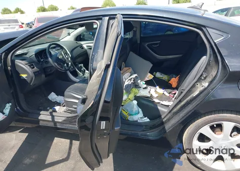 2013 Hyundai Elantra Limited from USA, damaged, VIN KMHDH4AE2DU765202